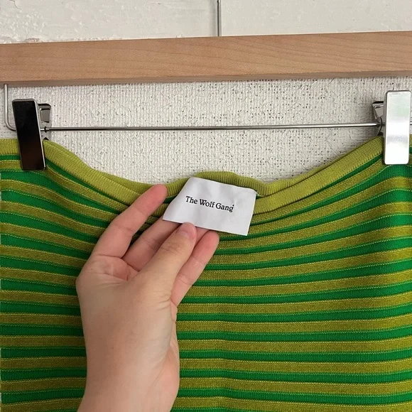 The Wolf Gang Viral ‘Sunmor’ Lime Knit Maxi Dress - Picture 8 of 15